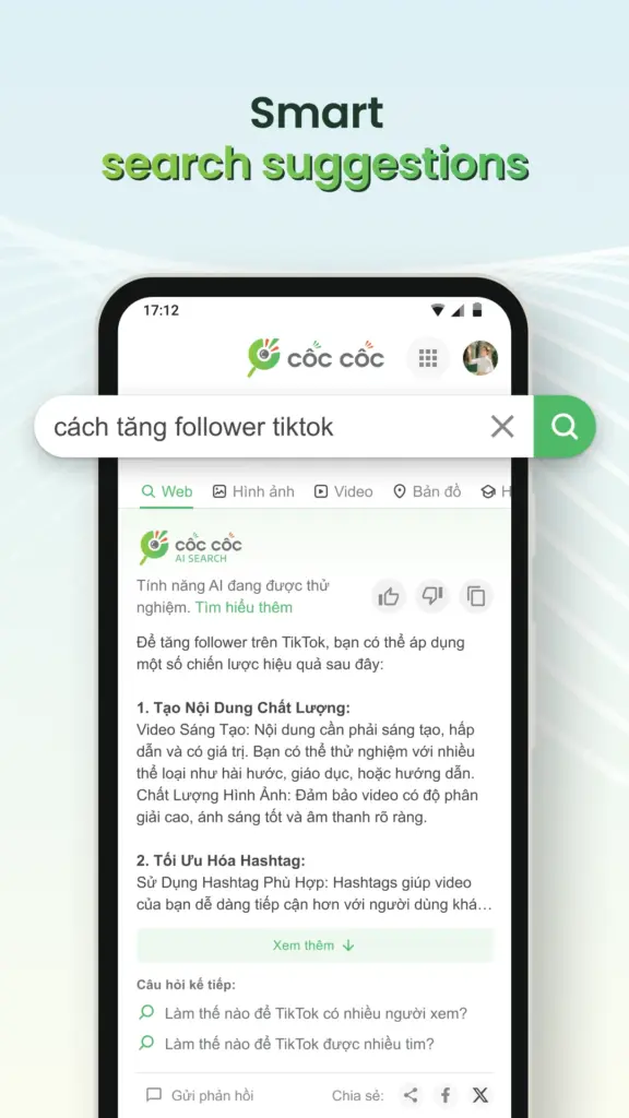 Tải Cốc Cốc MOD APK v145.0.294 (Pro) Screenshot 4