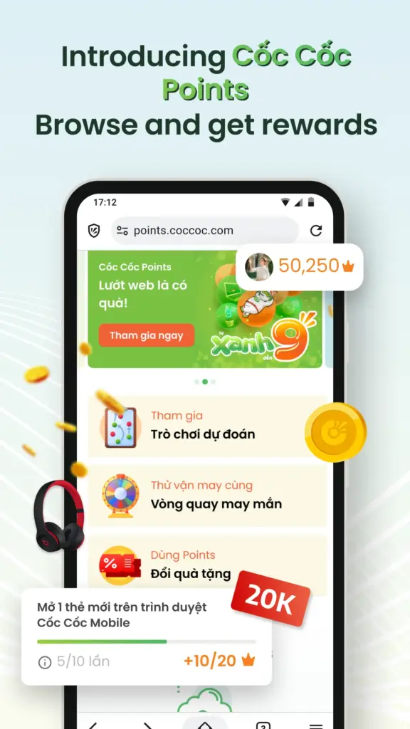 Tải Cốc Cốc MOD APK v145.0.294 (Pro) Screenshot 7