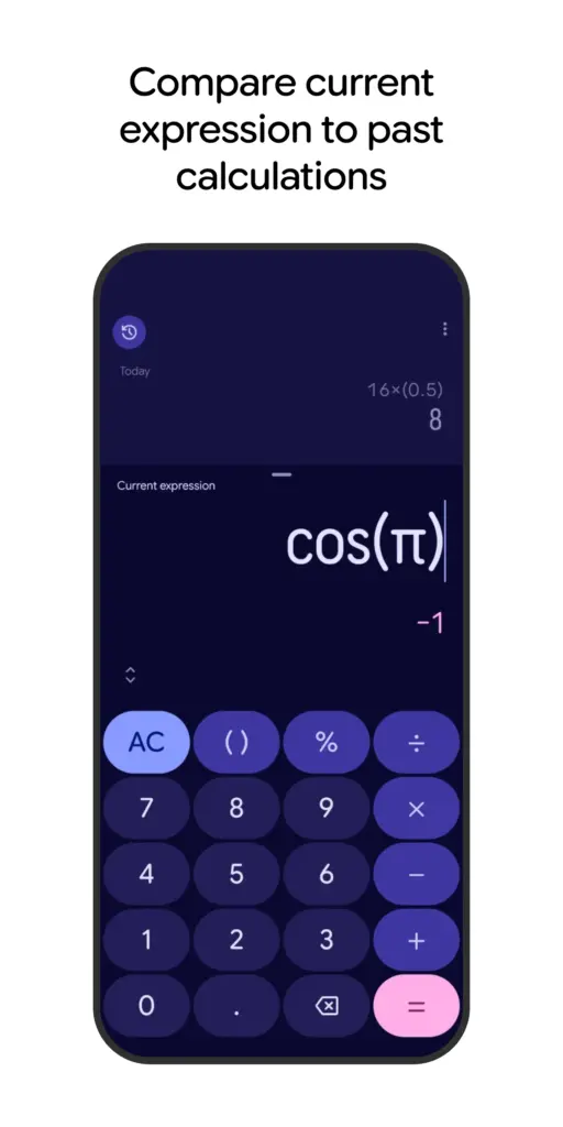 Tải Google Calculator MOD APK v9.0 (778802875) (Mở khóa Material You) Screenshot 3