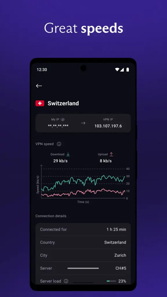 Tải Proton VPN MOD APK v5.14.87.0 (Mở khóa Premium) Screenshot 5