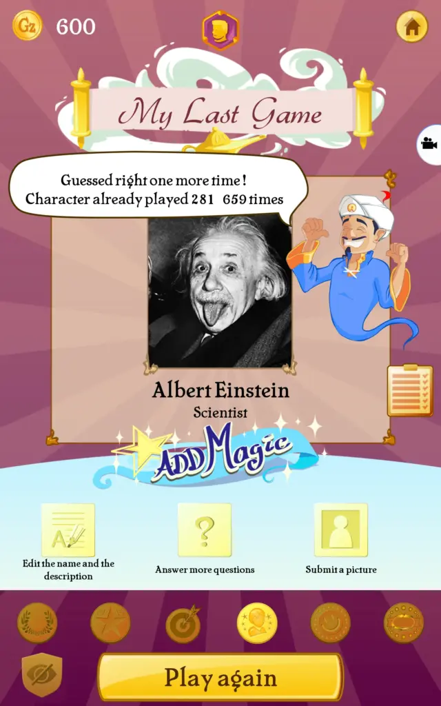 Tải Akinator MOD APK v8.9.3 (Mở khóa VIP, Vô hạn Geniz) Screenshot 12