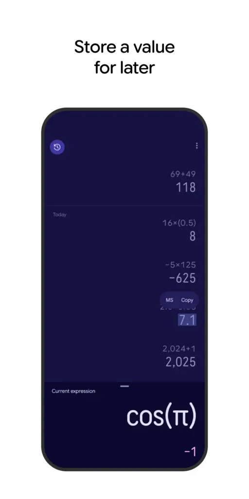 Tải Google Calculator MOD APK v9.0 (778802875) (Mở khóa Material You) Screenshot 4