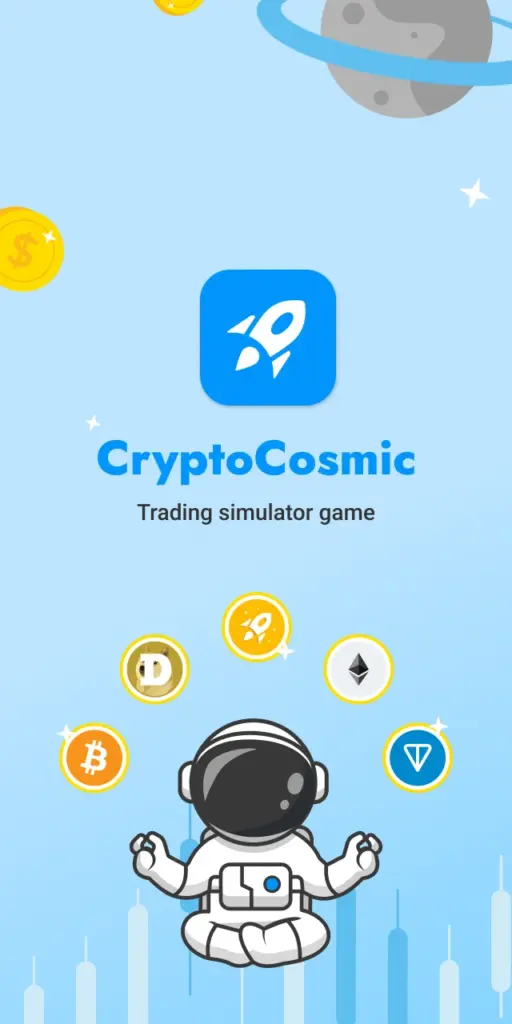 Tải CryptoCosmic Trading Simulator MOD APK v0.0.89 (Vô hạn tiền) Screenshot 1