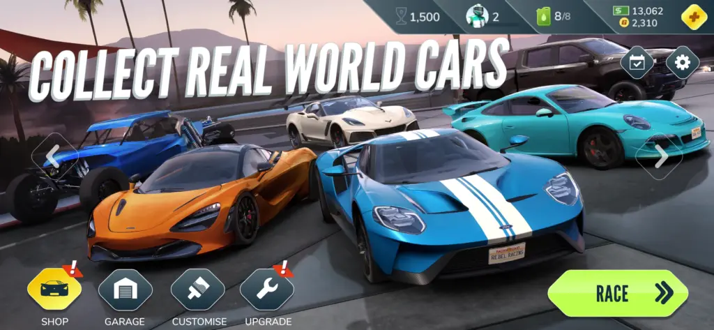 Tải Rebel Racing MOD APK v27.01.18975 (Menu, Vô hạn tiền) Screenshot 3
