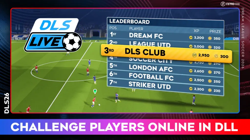 Tải Dream League Soccer 2026 MOD APK v13.040 (Vô hạn tiền, Kim cương) Screenshot 5