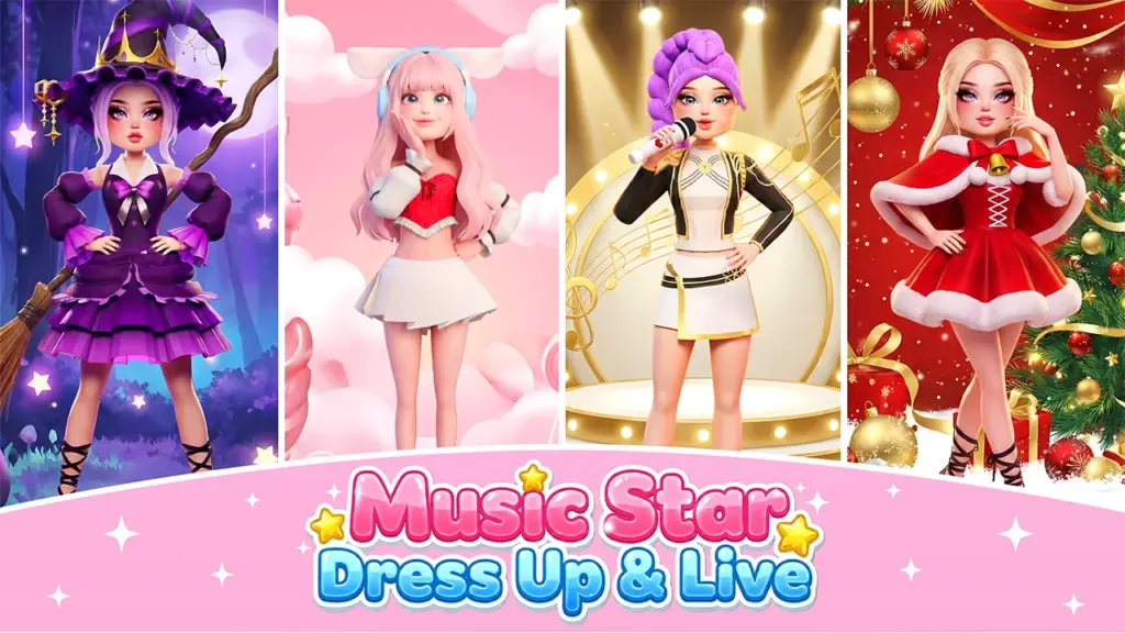 Tải Music Star: Dress Up & Live MOD APK v1.1.0 (Vô hạn tiền, tài nguyên) Screenshot 1