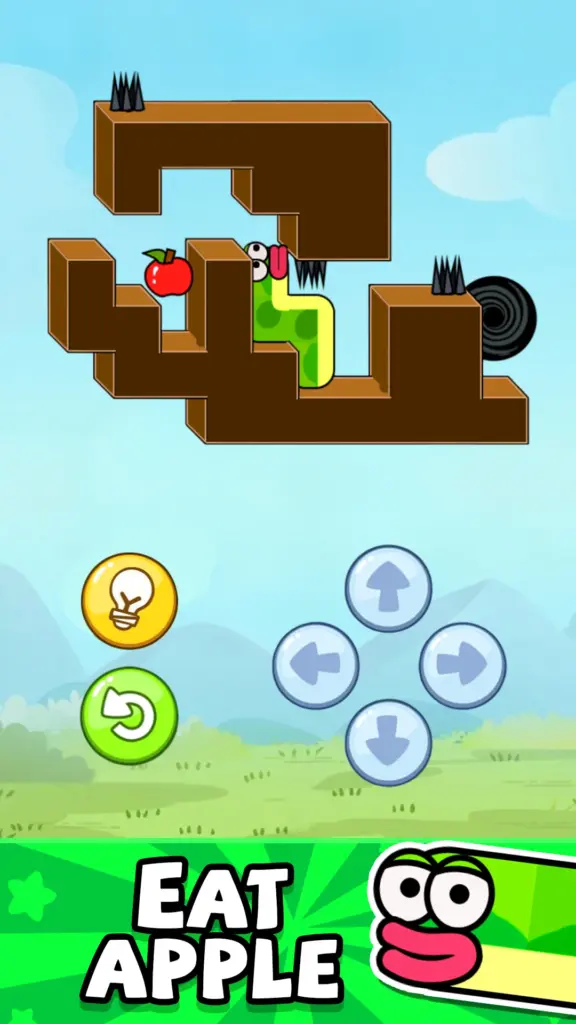 Tải Fruit Muncher – Apple Worm MOD APK v1.0.3.2 (Vô hạn gợi ý) Screenshot 1