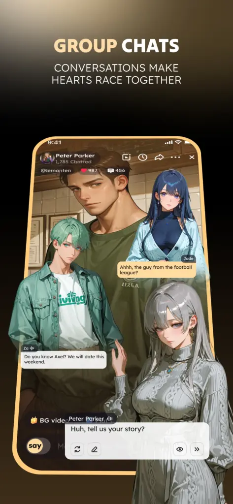 Tải Saylo: AI Character Story Chat MOD APK v2.3.7 (Vô hạn kim cương, Mở khóa) Screenshot 5