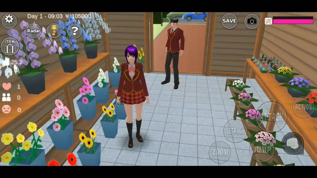Tải SAKURA School Simulator MOD APK v1.047.04 (Vô hạn tiền, Mở khóa, God Mode) Screenshot 8