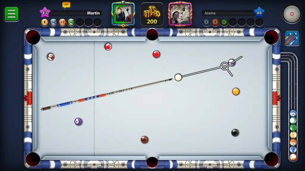 Tải 8 Ball Pool MOD APK v56.22.0 (Menu, Đường kẻ dài, Vô hạn tiền) Screenshot 3