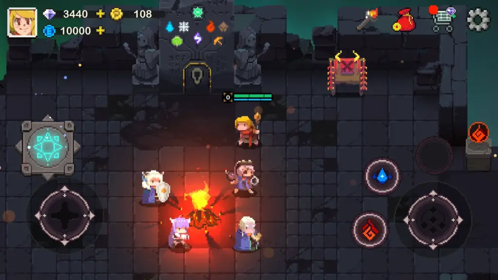 Tải Elemental Dungeon: Roguelike MOD APK v1.0.5 (Vô hạn tiền, Kim cương) Screenshot 1