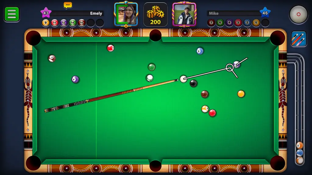 Tải 8 Ball Pool MOD APK v56.22.0 (Menu, Đường kẻ dài, Vô hạn tiền) Screenshot 7