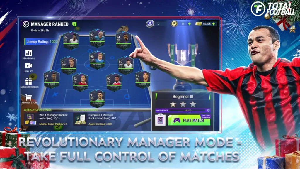 Tải Total Football MOD APK v2.8.130 (Vô hạn tiền, Mở khóa) Screenshot 4