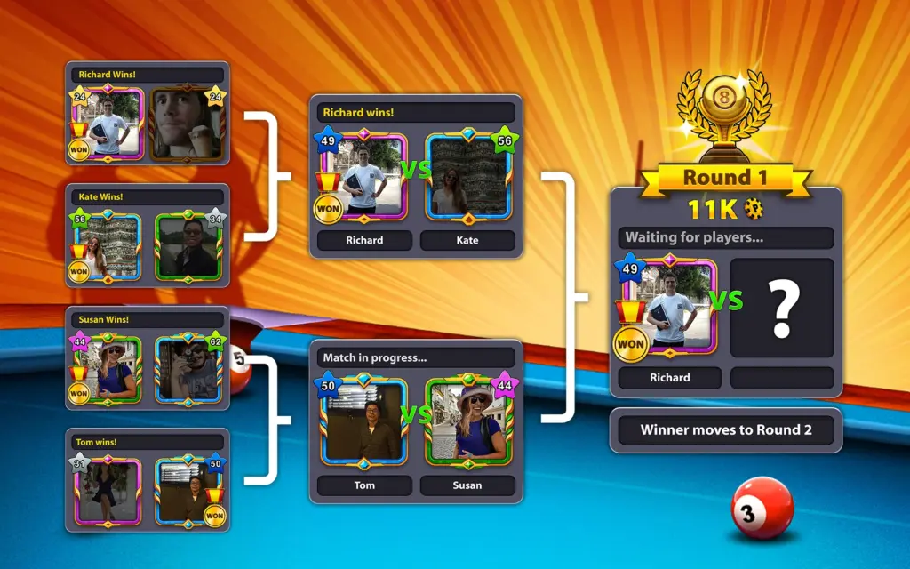 Tải 8 Ball Pool MOD APK v56.22.0 (Menu, Đường kẻ dài, Vô hạn tiền) Screenshot 11
