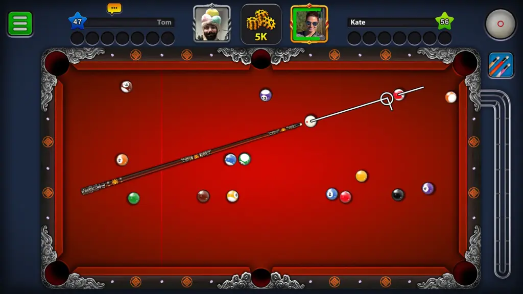 Tải 8 Ball Pool MOD APK v56.22.0 (Menu, Đường kẻ dài, Vô hạn tiền) Screenshot 2