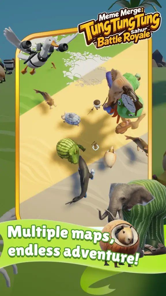 Tải Tung Tung Merge：Sahur Battle MOD APK v1.12 (Vô hạn tiền, Mở khóa) Screenshot 5