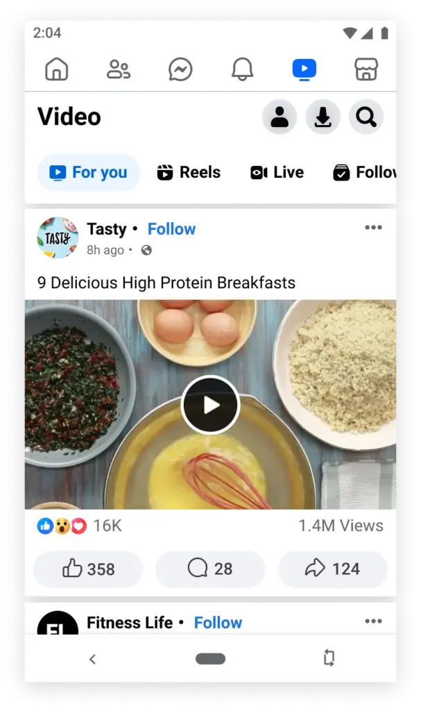Tải Facebook Lite MOD APK v510.0.0.0.0 (Chặn quảng cáo, Tải video) Screenshot 3