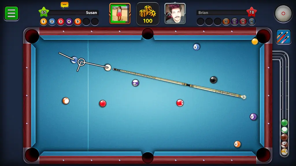 Tải 8 Ball Pool MOD APK v56.22.0 (Menu, Đường kẻ dài, Vô hạn tiền) Screenshot 1