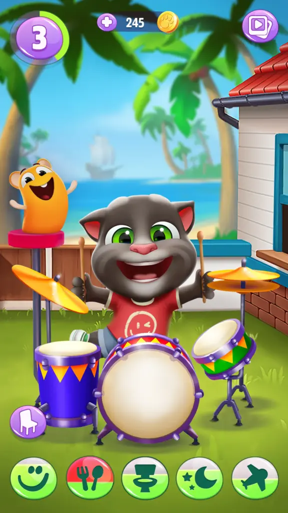 Tải My Talking Tom 2 MOD APK v26.2.9.22175 (Vô hạn tiền, Sao) Screenshot 9