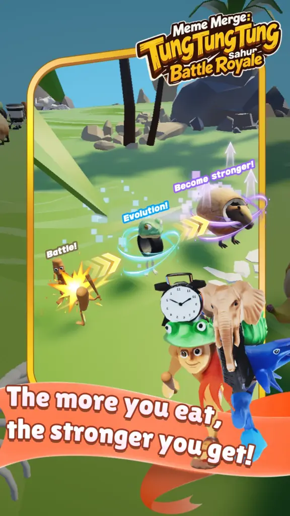 Tải Tung Tung Merge：Sahur Battle MOD APK v1.12 (Vô hạn tiền, Mở khóa) Screenshot 4