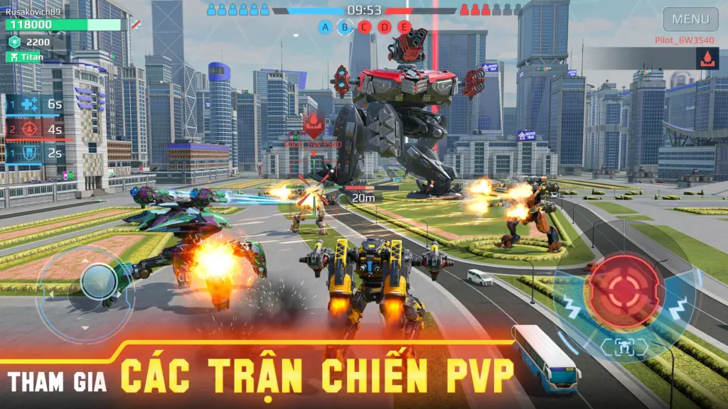 Tải Cơ Giới Chiến: War Robots MOD APK v12.0.0 (Vô hạn tài nguyên, Mở khóa) Screenshot 1